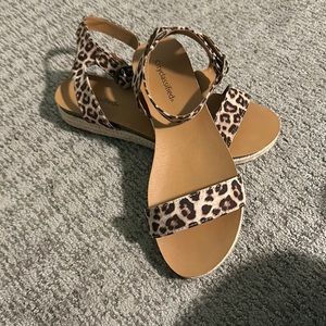 Leopard print espadrilles